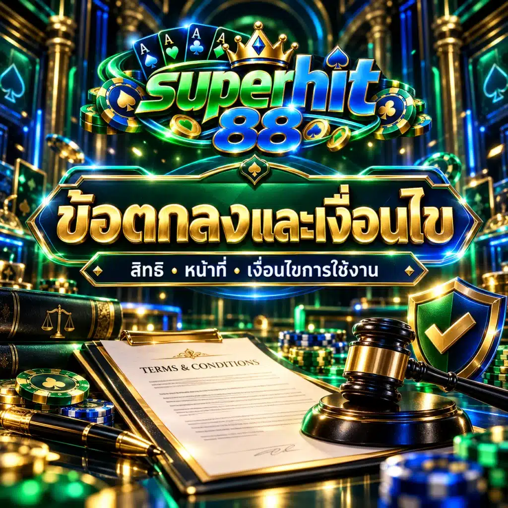 superhit88 ข้อตกลงและเงื่อนไข